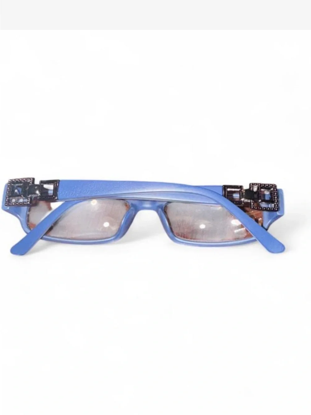 Classic Blue Rectangular Reading Glasses
